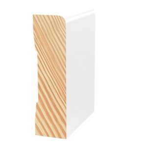 Pencil Round Primed Pine Skirting 5.4m