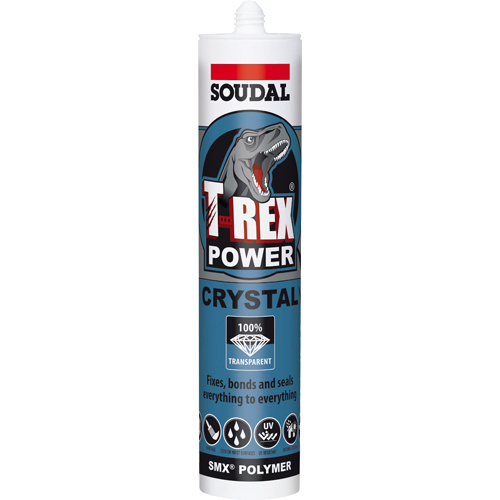 Soudal T Rex Power Adhesive 290ml Crystal Clear