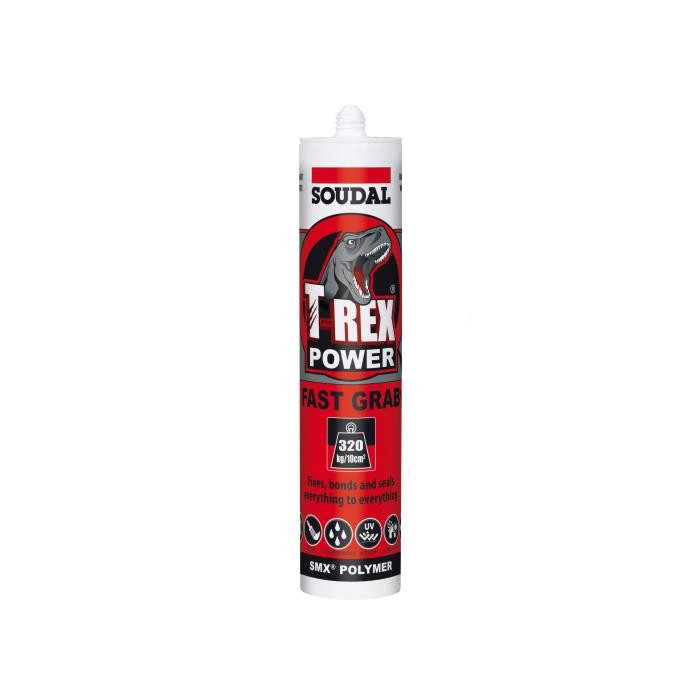 Soudal T Rex Power Adhesive 290ml Quick Silver